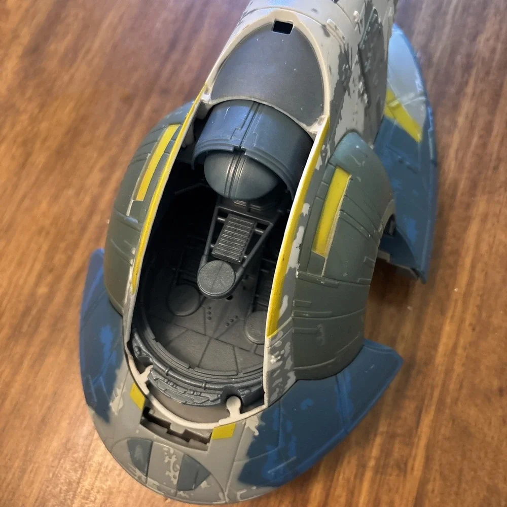 Star Wars The Clone Wars Hasbro 2001 Slave 1 Attack Ship Incomplete